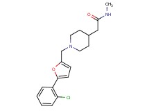 2-(1-{[5-(2-chlorophenyl)-2-furyl]methyl}piperidin-4-yl)-N-methylacetamide