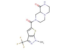 8-{[1-methyl-3-(trifluoromethyl)-1H-thieno[2,3-c]pyrazol-5-yl]carbonyl}hexahydro-2H-pyrazino[1,2-a]pyrazin-1(6H)-one