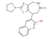 8-(2-hydroxy-3-quinolinyl)-2-(1-pyrrolidinyl)-4,5,7,8-tetrahydro-6H-[1,3]thiazolo[4,5-c]azepin-6-one