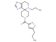 5-propyl-1'-[(5-propylisoxazol-3-yl)carbonyl]-1,5,6,7-tetrahydrospiro[imidazo[4,5-c]pyridine-4,4'-piperidine]