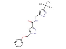 N-[(3-tert-butyl-1H-pyrazol-5-yl)methyl]-5-(phenoxymethyl)-1H-pyrazole-3-carboxamide