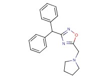 3-(diphenylmethyl)-5-(1-pyrrolidinylmethyl)-1,2,4-oxadiazole