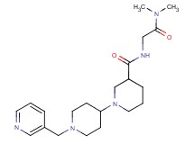 N-[2-(dimethylamino)-2-oxoethyl]-1'-(pyridin-3-ylmethyl)-1,4'-bipiperidine-3-carboxamide