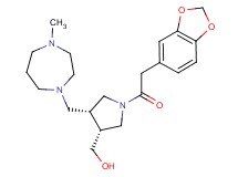 {(3R*,4R*)-1-(1,3-benzodioxol-5-ylacetyl)-4-[(4-methyl-1,4-diazepan-1-yl)methyl]pyrrolidin-3-yl}methanol