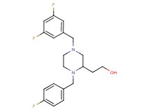 2-[4-(3,5-difluorobenzyl)-1-(4-fluorobenzyl)-2-piperazinyl]ethanol