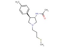 N-{(3S*,4R*)-4-(4-methylphenyl)-1-[3-(methylthio)propyl]-3-pyrrolidinyl}acetamide