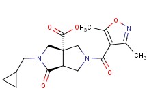 (3aR*,6aS*)-2-(cyclopropylmethyl)-5-[(3,5-dimethylisoxazol-4-yl)carbonyl]-1-oxohexahydropyrrolo[3,4-c]pyrrole-3a(1H)-carboxylic acid
