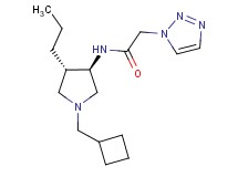 N-[rel-(3R,4S)-1-(cyclobutylmethyl)-4-propyl-3-pyrrolidinyl]-2-(1H-1,2,3-triazol-1-yl)acetamide hydrochloride