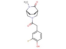 (1S*,5R*)-3-[(3-fluoro-4-hydroxyphenyl)acetyl]-6-methyl-3,6-diazabicyclo[3.2.2]nonan-7-one