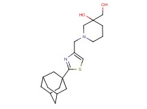 1-{[2-(1-adamantyl)-1,3-thiazol-4-yl]methyl}-3-(hydroxymethyl)-3-piperidinol