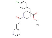 ethyl 4-(4-chlorobenzyl)-1-[3-(3-pyridinyl)propanoyl]-4-piperidinecarboxylate