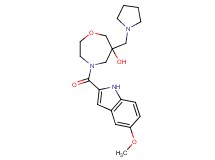 4-[(5-methoxy-1H-indol-2-yl)carbonyl]-6-(pyrrolidin-1-ylmethyl)-1,4-oxazepan-6-ol