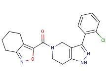 3-(2-chlorophenyl)-5-(4,5,6,7-tetrahydro-2,1-benzisoxazol-3-ylcarbonyl)-4,5,6,7-tetrahydro-1H-pyrazolo[4,3-c]pyridine