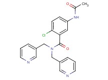 5-(acetylamino)-2-chloro-N,N-bis(pyridin-3-ylmethyl)benzamide