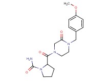 2-{[4-(4-methoxybenzyl)-3-oxo-1-piperazinyl]carbonyl}-1-pyrrolidinecarboxamide