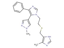 1-methyl-4-[1-(2-{[(4-methyl-1H-imidazol-5-yl)methyl]thio}ethyl)-4-phenyl-1H-imidazol-5-yl]-1H-pyrazole