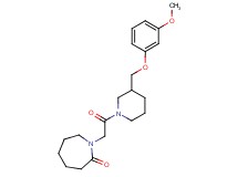 1-(2-{3-[(3-methoxyphenoxy)methyl]-1-piperidinyl}-2-oxoethyl)-2-azepanone