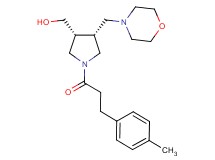 [(3R*,4R*)-1-[3-(4-methylphenyl)propanoyl]-4-(4-morpholinylmethyl)-3-pyrrolidinyl]methanol