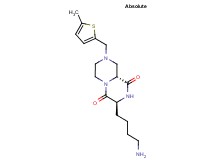 (3S,9aR)-3-(4-aminobutyl)-8-[(5-methyl-2-thienyl)methyl]tetrahydro-2H-pyrazino[1,2-a]pyrazine-1,4(3H,6H)-dione