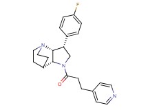 (3R*,3aR*,7aR*)-3-(4-fluorophenyl)-1-(3-pyridin-4-ylpropanoyl)octahydro-4,7-ethanopyrrolo[3,2-b]pyridine
