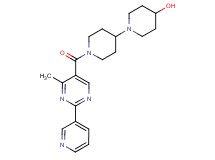 1'-{[4-methyl-2-(3-pyridinyl)-5-pyrimidinyl]carbonyl}-1,4'-bipiperidin-4-ol