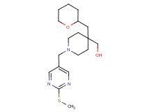 [1-{[2-(methylthio)-5-pyrimidinyl]methyl}-4-(tetrahydro-2H-pyran-2-ylmethyl)-4-piperidinyl]methanol