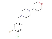 1-(4-chloro-3-fluorobenzyl)-4-(tetrahydro-2H-pyran-4-yl)piperazine