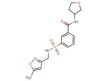3-({[(5-methylisoxazol-3-yl)methyl]amino}sulfonyl)-N-(tetrahydrofuran-3-yl)benzamide