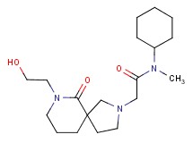 N-cyclohexyl-2-[7-(2-hydroxyethyl)-6-oxo-2,7-diazaspiro[4.5]dec-2-yl]-N-methylacetamide