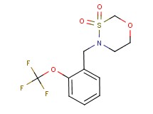 4-[2-(trifluoromethoxy)benzyl]-1,3,4-oxathiazinane 3,3-dioxide
