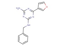N-benzyl-6-(3-furyl)-1,3,5-triazine-2,4-diamine