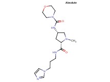 N-[(3S,5S)-5-({[3-(1H-imidazol-1-yl)propyl]amino}carbonyl)-1-methylpyrrolidin-3-yl]morpholine-4-carboxamide