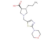 (3S*,4S*)-1-{[2-(4-morpholinyl)-1,3-thiazol-5-yl]methyl}-4-propyl-3-pyrrolidinecarboxylic acid