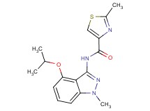 N-(4-isopropoxy-1-methyl-1H-indazol-3-yl)-2-methyl-1,3-thiazole-4-carboxamide