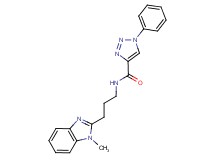 N-[3-(1-methyl-1H-benzimidazol-2-yl)propyl]-1-phenyl-1H-1,2,3-triazole-4-carboxamide