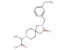 2-[2-(3-methoxybenzyl)-3-oxo-2,8-diazaspiro[4.5]dec-8-yl]propanamide