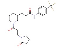 3-{1-[3-(2-oxo-1-pyrrolidinyl)propanoyl]-3-piperidinyl}-N-[4-(trifluoromethyl)phenyl]propanamide
