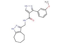 N-(1,4,5,6,7,8-hexahydrocyclohepta[c]pyrazol-3-ylmethyl)-3-(3-methoxyphenyl)-1H-pyrazole-4-carboxamide