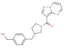(4-{[1-(pyrazolo[1,5-a]pyrimidin-3-ylcarbonyl)pyrrolidin-3-yl]methyl}phenyl)methanol