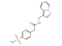 2-[4-(methylsulfonyl)phenyl]-N-(pyrazolo[1,5-a]pyridin-3-ylmethyl)acetamide