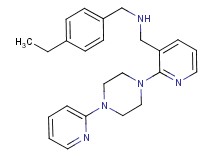 (4-ethylbenzyl)({2-[4-(2-pyridinyl)-1-piperazinyl]-3-pyridinyl}methyl)amine