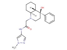 2-[(4S*,4aS*,8aS*)-4-hydroxy-4-phenyloctahydro-1(2H)-quinolinyl]-N-(1-methyl-1H-pyrazol-4-yl)acetamide