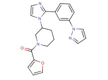 1-(2-furoyl)-3-{2-[3-(1H-pyrazol-1-yl)phenyl]-1H-imidazol-1-yl}piperidine