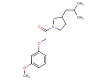 3-isobutyl-1-[(3-methoxyphenoxy)acetyl]pyrrolidine