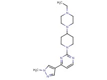 2-[4-(4-ethylpiperazin-1-yl)piperidin-1-yl]-4-(1-methyl-1H-pyrazol-4-yl)pyrimidine