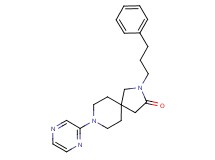 2-(3-phenylpropyl)-8-(2-pyrazinyl)-2,8-diazaspiro[4.5]decan-3-one