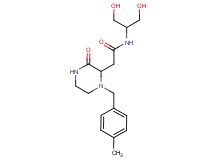N-[2-hydroxy-1-(hydroxymethyl)ethyl]-2-[1-(4-methylbenzyl)-3-oxo-2-piperazinyl]acetamide