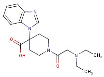 4-(1H-benzimidazol-1-yl)-1-(N,N-diethylglycyl)piperidine-4-carboxylic acid
