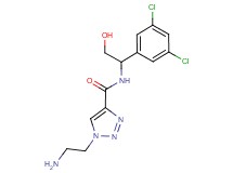 1-(2-aminoethyl)-N-[1-(3,5-dichlorophenyl)-2-hydroxyethyl]-1H-1,2,3-triazole-4-carboxamide