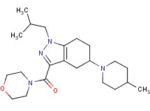 1-isobutyl-5-(4-methyl-1-piperidinyl)-3-(4-morpholinylcarbonyl)-4,5,6,7-tetrahydro-1H-indazole